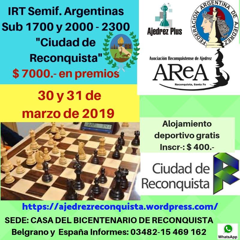 IRT Semif.Argentinas Sub 1700 y 2000-2300 Ciudad de Reconquista